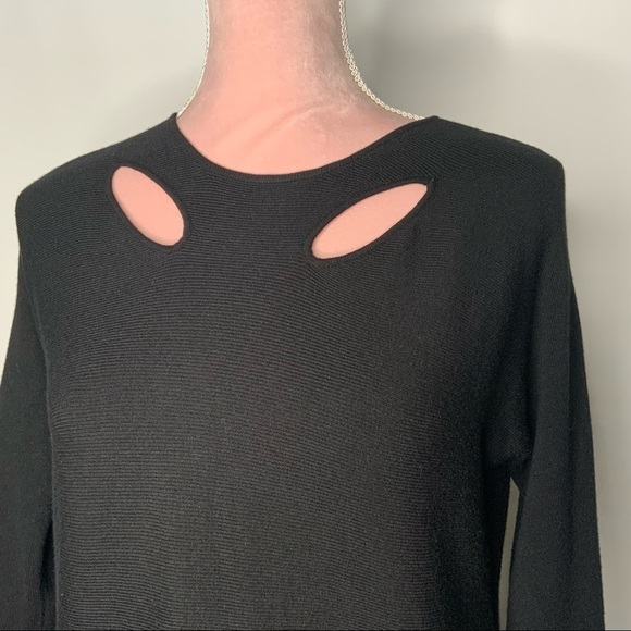 Maje‎ black cut-out sweater. - Picture 4 of 10
